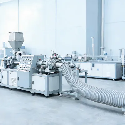 corrugated pipe extrusion line